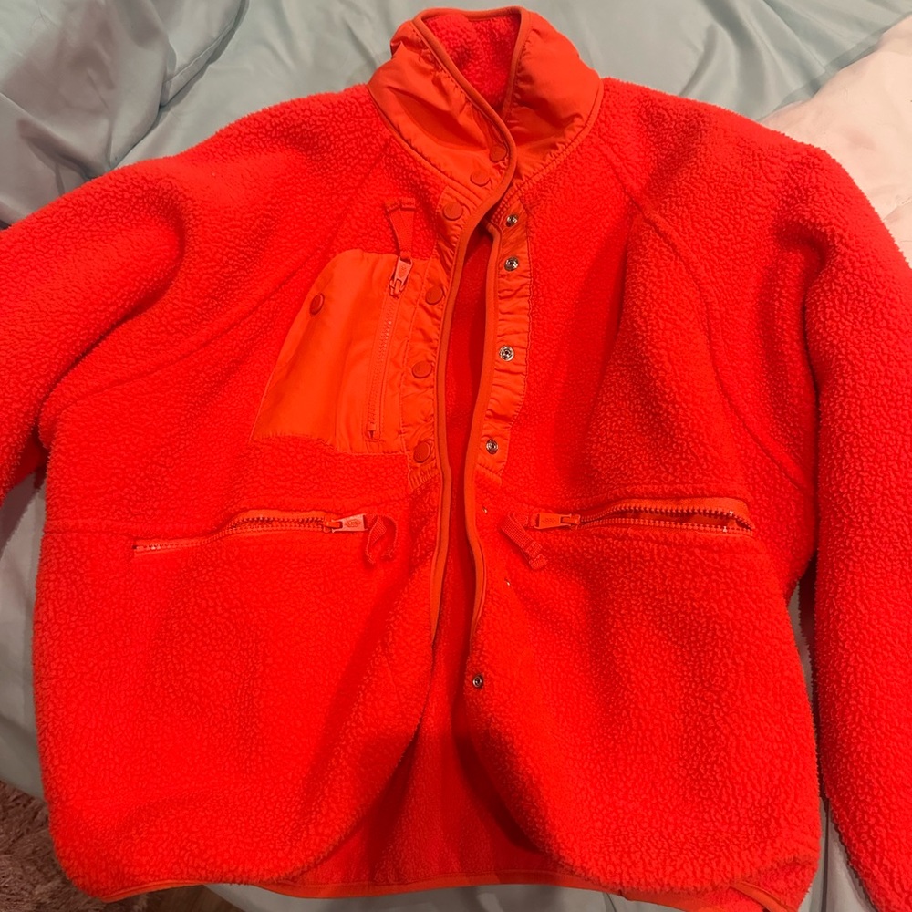 Free people hit the slopes fleece jacket